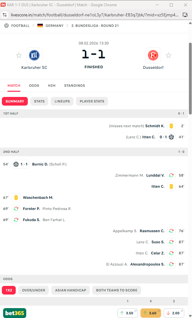 x fixed matches today